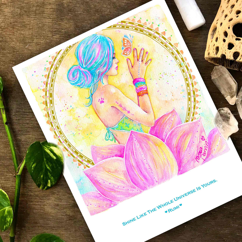 Boho Girl - Giclée Print